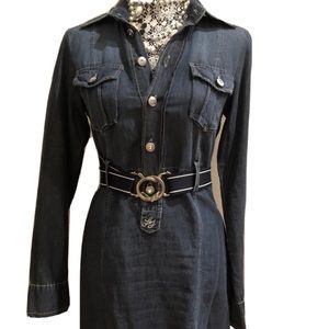 Liu Jo Denim Dress with Belt SZ.S/M - EU 40/42